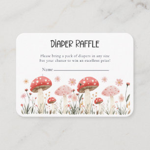 Carte D'accompagnement Boîtier de petit Fleur sauvage de champignons