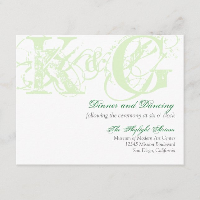 Carte D'accompagnement Boîtier de réception en mauvais état de grunge ver (Devant)