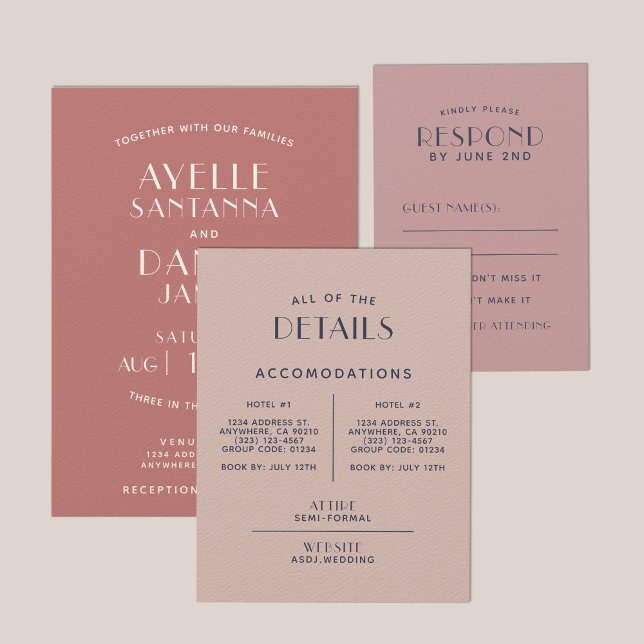 Carte D'accompagnement Boîtier Détail Rose Sepia Simple (Créateur téléchargé)