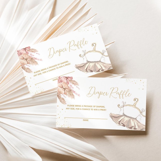 Carte D'accompagnement Boîtier d'invitation à barrettes Ballerina Tutu (Créateur téléchargé)