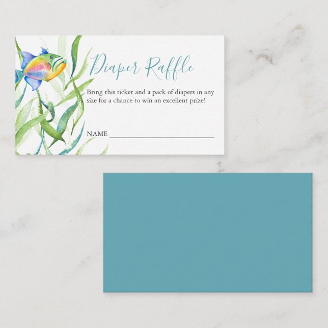 Carte D'accompagnement Boîtier d'invitation à la broche à thème tropical (Devant / Derrière)