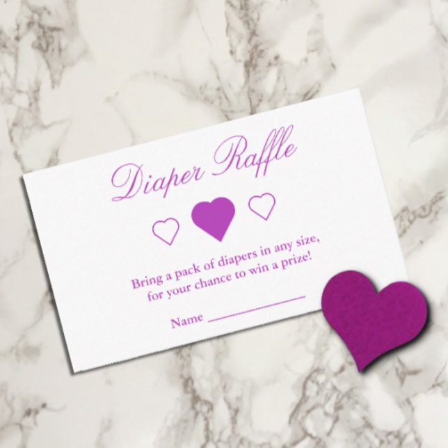 Carte D'accompagnement Bonbon Baby shower Coeurs doux (Créateur téléchargé)