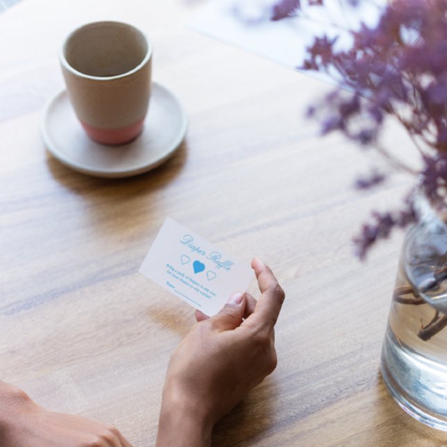 Carte D'accompagnement Bonbon Baby shower Coeurs doux (Créateur téléchargé)