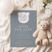Bonjour Baby Bear Baby Book Card