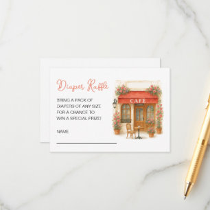 Carte D'accompagnement Bonjour Bebe Baby shower Déchets Raffle