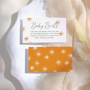 Carte D'accompagnement Bonjour bébé   Baby shower Sunshine Boho