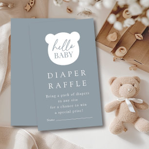 Carte D'accompagnement Bonjour Bébé Bear Diaper Raffle