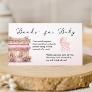 Carte D'accompagnement Bonjour Bebe Livres pour Bébé Fleurs Roses