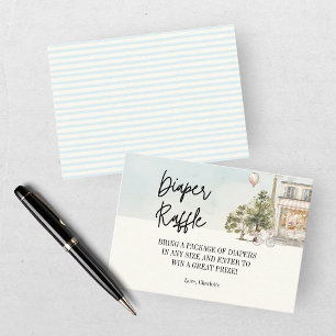 Carte D'accompagnement Bonjour Bébé Paris Baby Shower Tirage au Sort de C