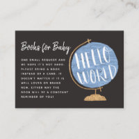 Bonjour World Blue Globe Books pour Baby shower