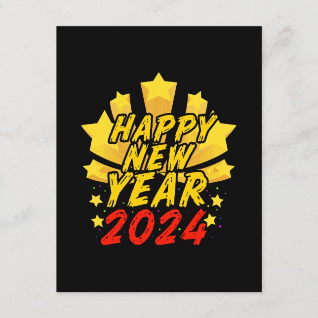 Carte D'accompagnement Bonne année 2024  (Devant)