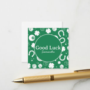 Carte D'accompagnement Bonne chance Horseshoe Shamrock