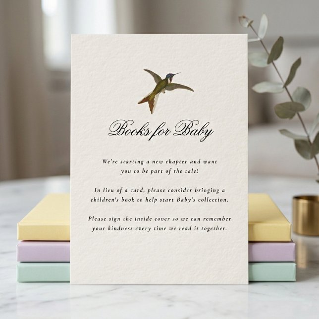 Carte D'accompagnement Books for Baby Garden Floral Baby Shower Gifts (Créateur téléchargé)