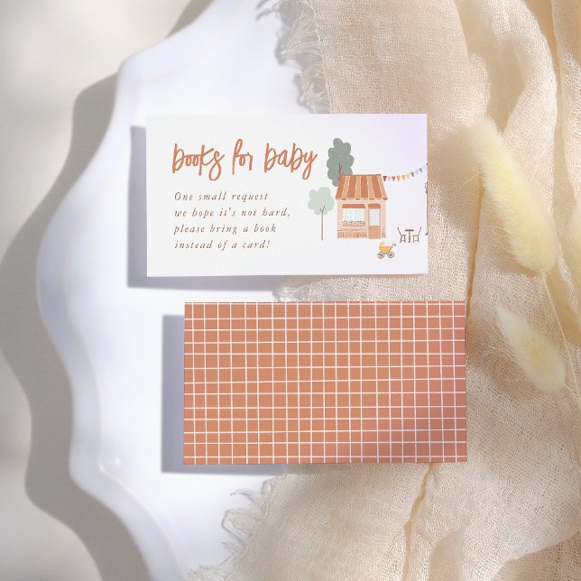 Carte D'accompagnement Books For Baby It Takes A Village Baby Shower (Créateur téléchargé)