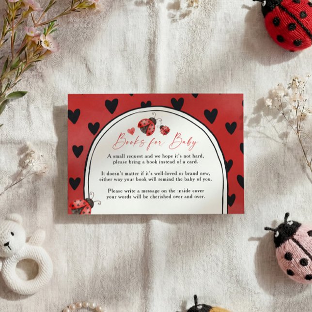 Carte D'accompagnement Books for Baby Ladybug Request Card (Créateur téléchargé)