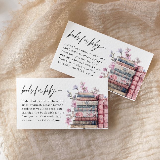 Carte D'accompagnement Books For Baby Storybook New Chapter Baby Shower (Créateur téléchargé)