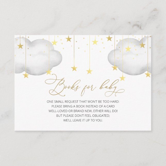 Carte D'accompagnement Boos pour Baby Insert, Twinkle Twinkle Little Star (Devant)