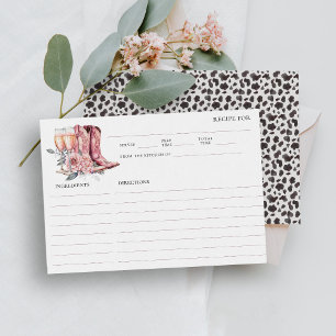 Carte D'accompagnement Boots et Bubbly Elegant Fête des mariées rose Rece