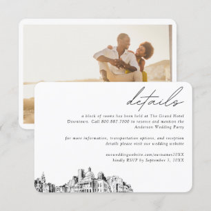 Carte D'accompagnement Boston Mariage Hotel Détails du bloc de chambre