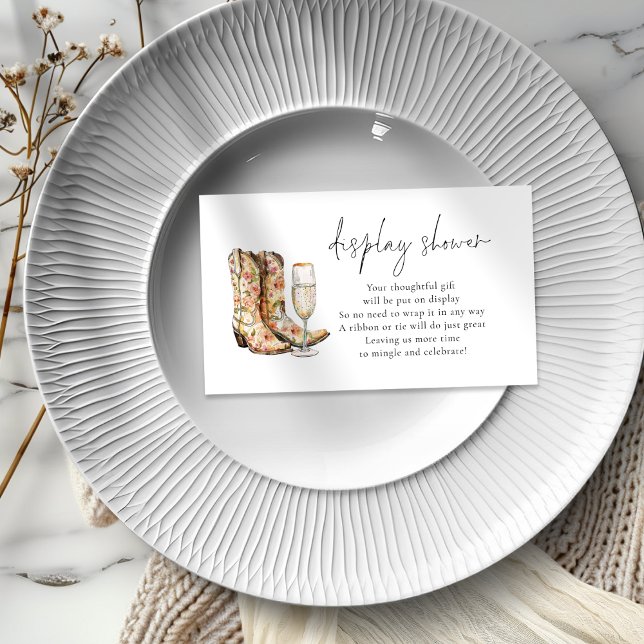 Carte D'accompagnement Bottes et bulle d'affichage nuptiale douche (Créateur téléchargé)