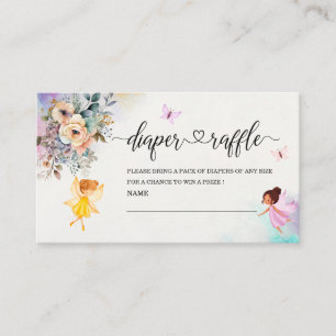 Carte D'accompagnement Bouche de baby shower princesse fée magique ou