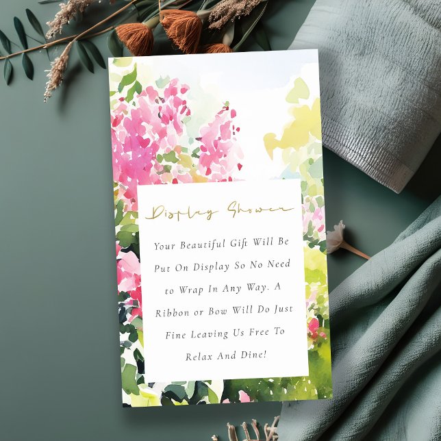 Carte D'accompagnement Bougainvillea Tropical Dsplay Baby shower de douch (Créateur téléchargé)