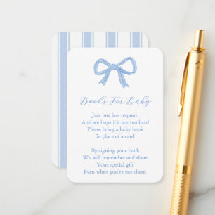 Carte D'accompagnement Boule Bleue Branchée Apporte Un Baby shower De Liv