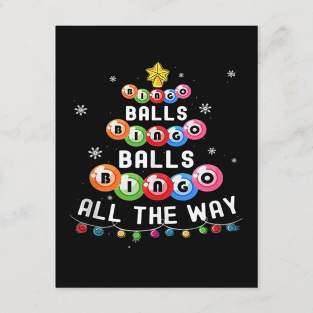 Carte D'accompagnement Boules de Bingo Bingo tout le long  (Devant)