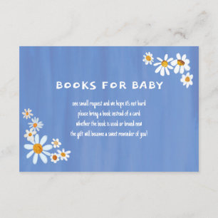 Carte D'accompagnement Bouquet Cute Daisy Baby shower personnalisé peint 