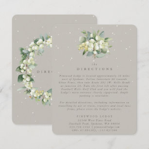 Carte D'accompagnement Bouquet Greige Snowberry+Eucalyptus Directions