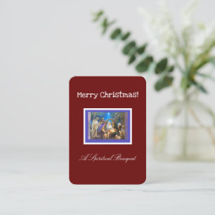 Carte D'accompagnement Bouquet spirituel de Noël