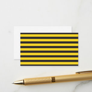Carte D'accompagnement Bourdon Noir Jaune Rayures Horizontales Bourdon