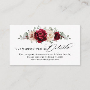 Carte D'accompagnement Bourgogne Champagne Ivory Mauve Site Mariage
