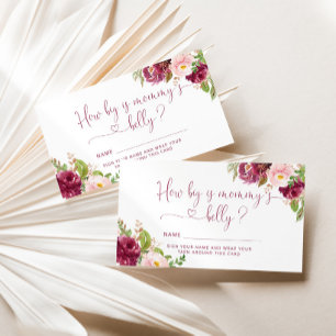 Carte D'accompagnement Bourgogne rose rousse quelle taille a le ventre de