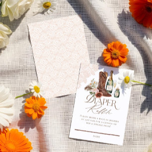 Carte D'accompagnement Bouteilles Bouteilles Baby shower occidental Raffl