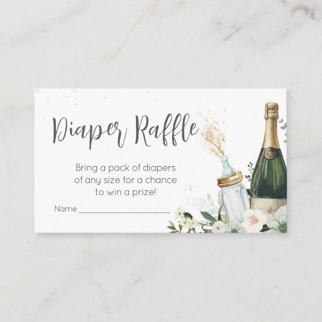 Carte D'accompagnement Bouteilles de bébé Poppin's Baby shower Barreau Ra (Devant)