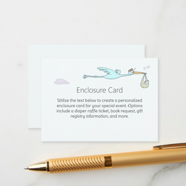 Carte D'accompagnement Boutique de livraison spéciale (Devant/Arrière en situation)