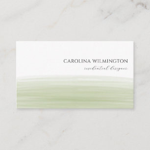 Carte D'accompagnement Boutique moderne Sage Vert Aquarelle Business