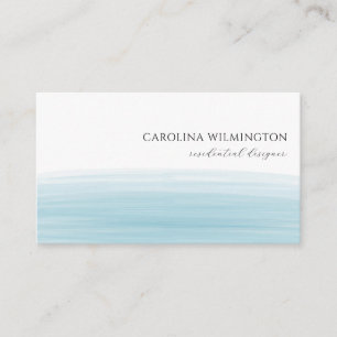 Carte D'accompagnement Boutique moderne Turquoise Watercolor Business
