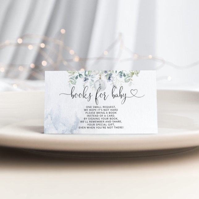 Carte D'accompagnement Boutiques de Noël d'hiver pour billet bébé (Créateur téléchargé)