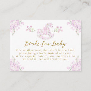 Carte D'accompagnement Bow Floral Teddy Bear Toile Girl Douche Books