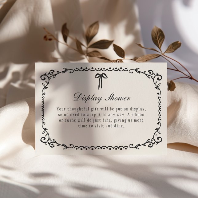 Carte D'accompagnement Bow noir cadre Halloween (Créateur téléchargé)