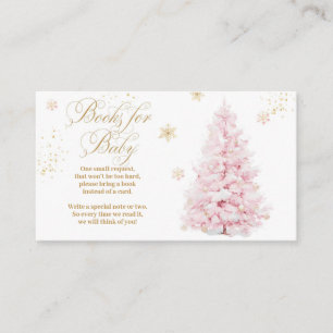 Carte D'accompagnement Bow rose froid à l'extérieur des livres de Baby sh