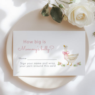 Carte D'accompagnement Bow rose Oie soie Quelle taille a le ventre