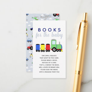 Carte D'accompagnement Boy Baby shower Travel Books For Baby