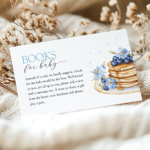 Carte D'accompagnement Boy Blueberry Pancake Baby Brunch Baby shower