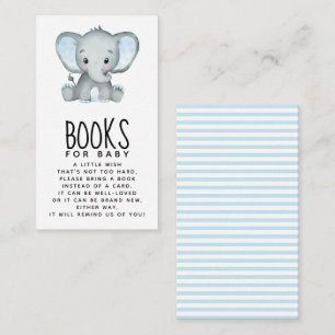 Carte D'accompagnement Boy Elephant Books for Baby