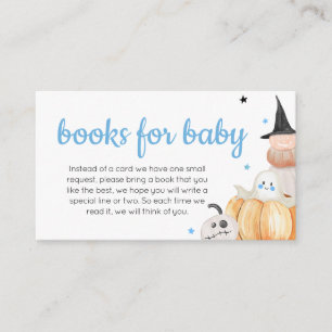 Carte D'accompagnement Boy Halloween Little Boo Livres pour bébé
