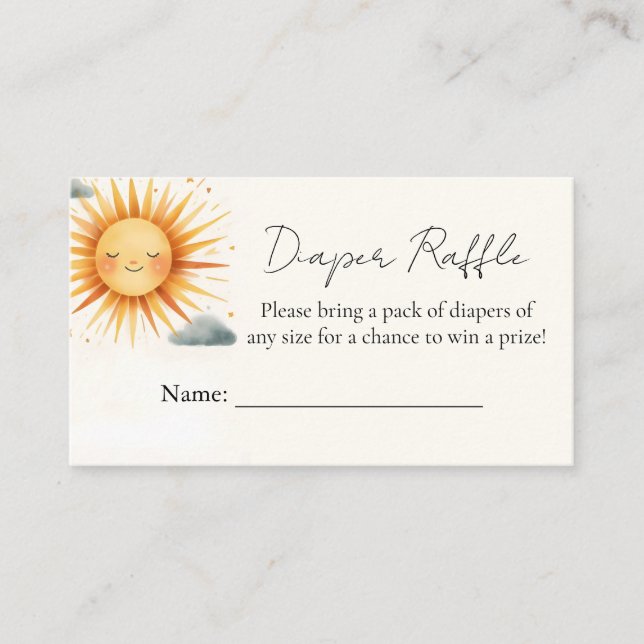 Carte D'accompagnement Boy Pink unique Sky Cloud Baby shower soleil (Devant)