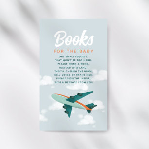 Carte D'accompagnement Boys Avion Travel Baby showers Livres Pour Bébé